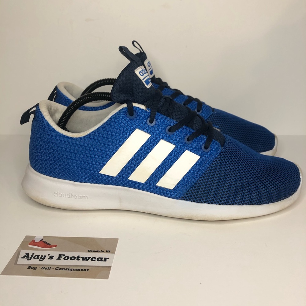 Adidas Neo Cloudfoam Men's Blue/White 3 Stripes